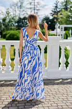 Lorena – maxikjole i chiffon fra Roco Fashion fra MS StyleHaven, størrelse 42, med sleeveless, bukselengde long, kjolelengde maxi, kjolestil sheath