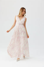 Lorena – maxikjole i chiffon fra Roco Fashion fra MS StyleHaven, størrelse 36, med sleeveless, bukselengde long, kjolelengde maxi, kjolestil sheath