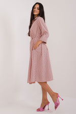 Vår skjortekjole med belte - Lakerta til dame fra MS StyleHaven, laget av polyester, farge Grønn 2, størrelse S/M, med 45720 ermer, perfekt til casual; dress