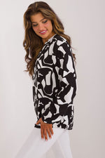 Bluse Sublevel til dame fra MS StyleHaven; laget av Viskose; farge Hvit; stÃƒÂ¸rrelse M; med long ermer