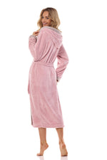 Badekåpe L&L kolleksjon til dame fra MS StyleHaven, laget av polyester, farge 41, størrelse XL, med long ermer, perfekt til casual; dress