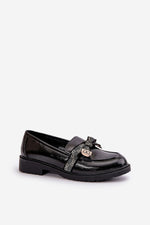 Mocassin Step in Style til dame fra MS StyleHaven, laget av polyester, farge Svart, størrelse 37, med 45720 ermer, perfekt til casual