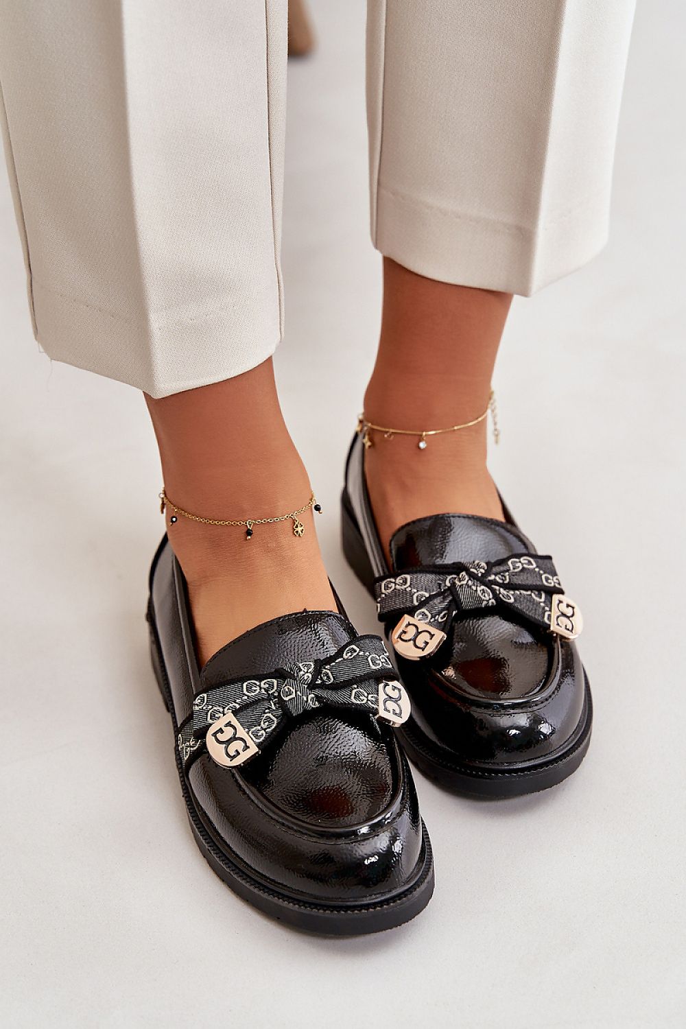 Mocassin Step in Style til dame fra MS StyleHaven, laget av polyester, farge Svart, størrelse 38, med 45720 ermer, perfekt til casual