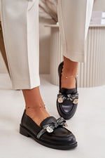 Mocassin Step in Style til dame fra MS StyleHaven, laget av polyester, farge Svart, størrelse 39, med 45720 ermer, perfekt til casual