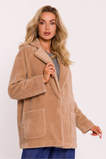 Damefrakk - Moe til dame fra MS StyleHaven, laget av Akryl; Polyamid, farge beige, størrelse S/M, med long ermer, perfekt til dress