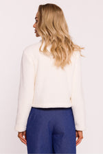 Genser Moe til dame fra MS StyleHaven, laget av polyester, farge beige, størrelse L, med long ermer, perfekt til dress