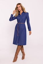 Dagkjole Moe til dame fra MS StyleHaven, laget av Bomull; polyester, farge Rosa, størrelse L, med long ermer, perfekt til dress