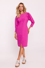 Blyantskjole - Moe til dame fra MS StyleHaven, laget av Bomull; polyester, farge Rosa, størrelse s, med 45720 ermer, knee lengde, kjolestil sheath, perfekt til dress