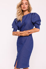 Blyantskjole - Moe til dame fra MS StyleHaven, laget av Bomull; polyester, farge Rosa, størrelse L, med 45720 ermer, perfekt til dress