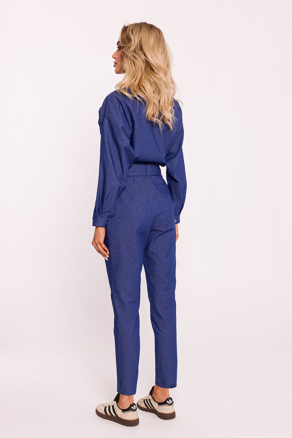 Jumpsuit - Moe til dame fra MS StyleHaven, laget av Bomull; polyester, farge Rosa, størrelse XL, med long ermer, perfekt til dress