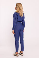 Jumpsuit - Moe til dame fra MS StyleHaven, laget av Bomull; polyester, farge Rosa, størrelse XL, med long ermer, perfekt til dress