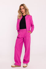 Bomberjakke til dame - Moe til dame fra MS StyleHaven, laget av Bomull; polyester, farge Rosa, størrelse M, med long ermer, perfekt til dress