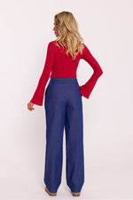 Dame Bukser - Moe til dame fra MS StyleHaven, laget av Bomull; polyester, farge Rosa, størrelse XL, med short ermer, perfekt til dress