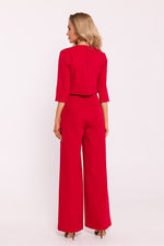 Buksedress / Jumpsuit - Moe til dame fra MS StyleHaven, laget av polyester, farge Rosa, størrelse XL, med short ermer, perfekt til dress