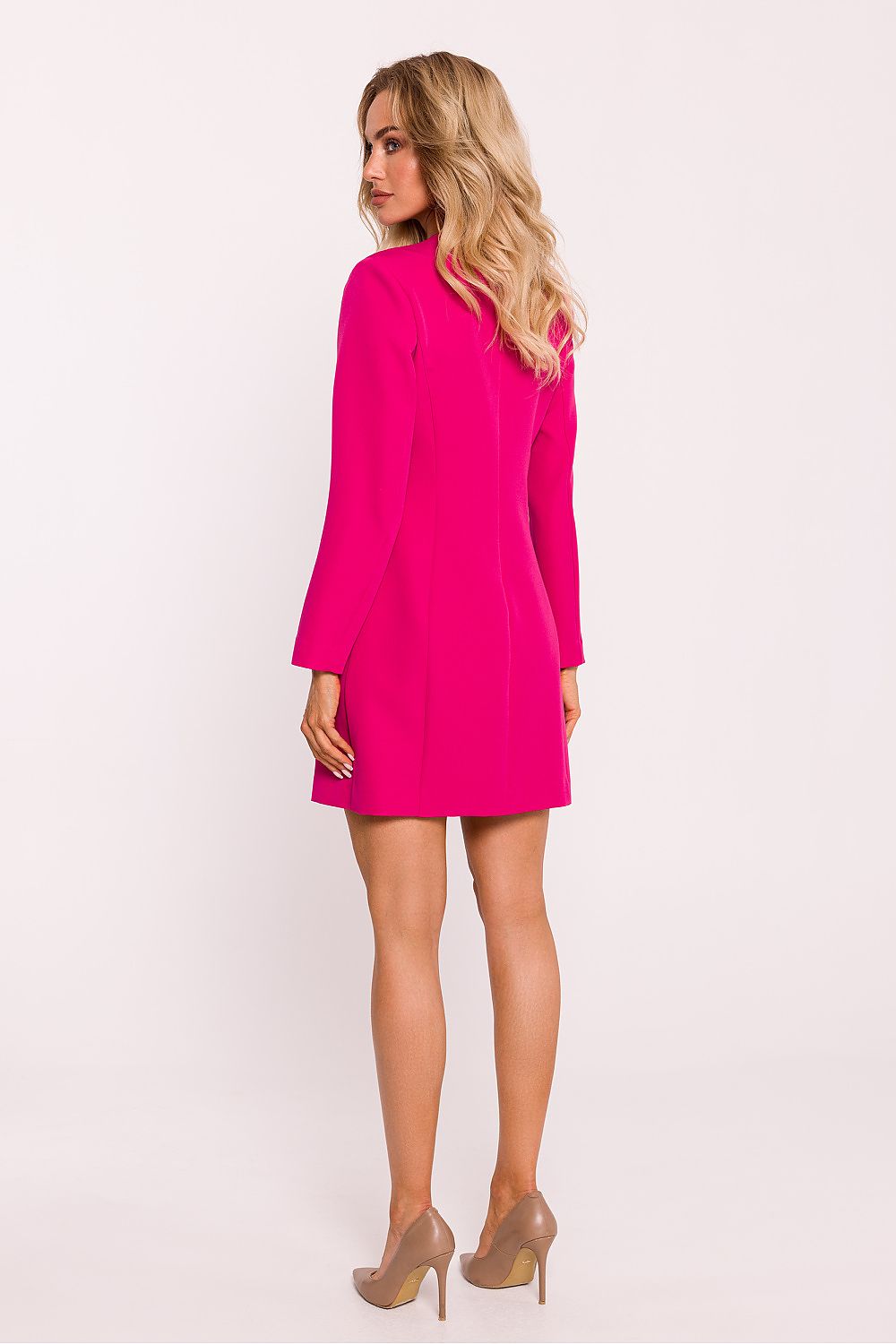 Dagkjole Moe til dame fra MS StyleHaven, laget av polyester, farge Rosa, størrelse L, med long ermer, perfekt til dress