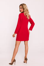 Dagkjole Moe til dame fra MS StyleHaven, laget av polyester, farge beige, størrelse XL, med long ermer, perfekt til dress