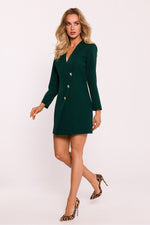 Dagkjole Moe til dame fra MS StyleHaven, laget av polyester, farge Rød, størrelse XL, med long ermer, perfekt til dress