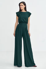 Dress Nife til dame fra MS StyleHaven, laget av polyester, farge Marineblå, størrelse 42, med sleeveless ermer, perfekt til casual; dress