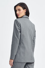 Jakke Nife til dame fra MS StyleHaven, laget av polyester; Viskose, farge Grå, størrelse 40, med long ermer, perfekt til casual; dress