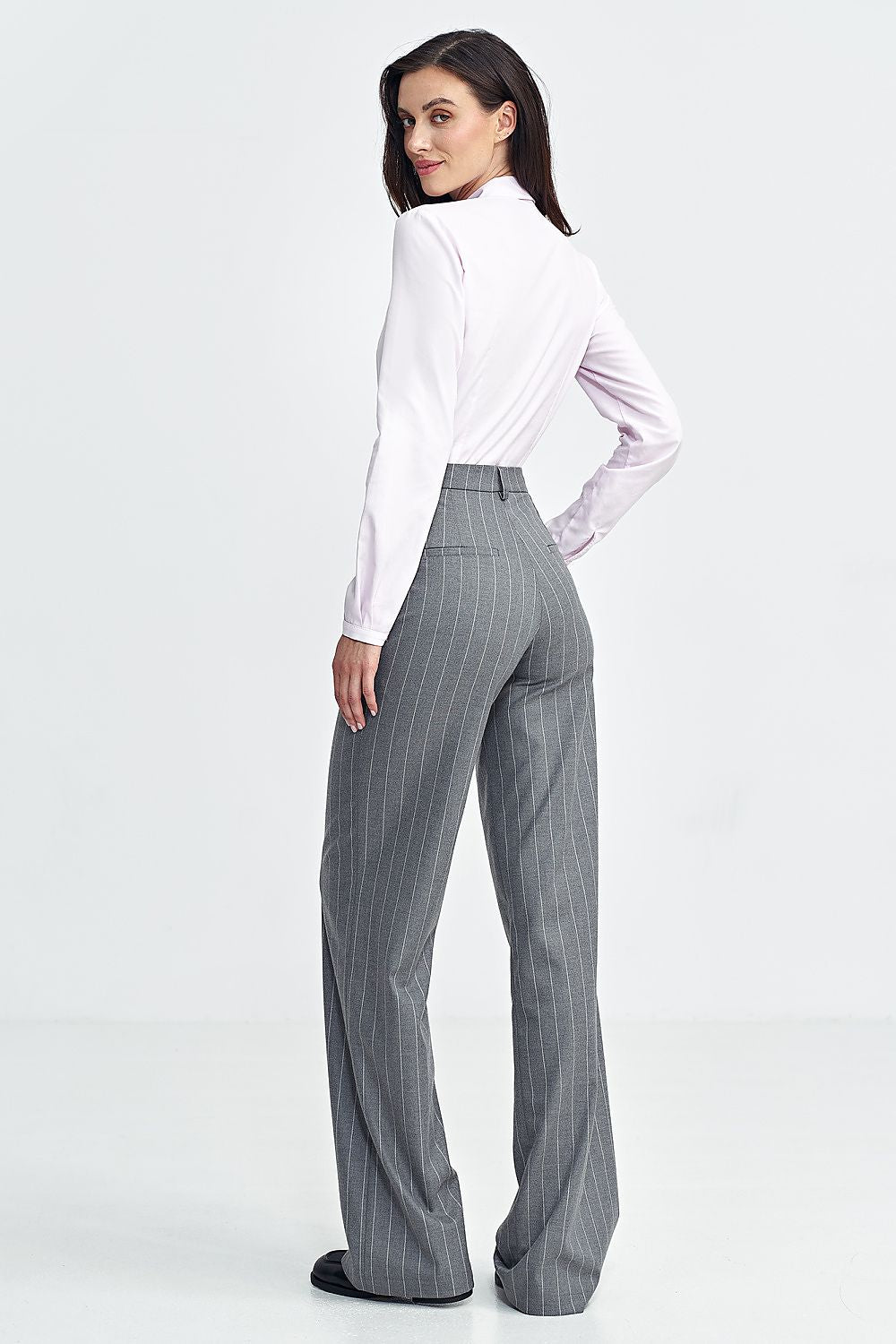 Bukser Nife til dame fra MS StyleHaven, laget av polyester; Viskose, farge Grå, størrelse 40, med long ermer, perfekt til casual; dress