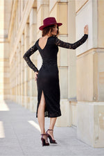 Aurelia Lace kveldkjole - Roco Fashion fra MS StyleHaven, størrelse 38, med long, bukselengde long, kjolelengde maxi, kjolestil gown; sheath