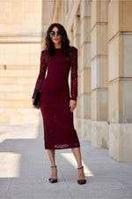 Aurelia Lace kveldkjole - Roco Fashion fra MS StyleHaven, størrelse 40, med long, bukselengde long, kjolelengde maxi, kjolestil gown; sheath