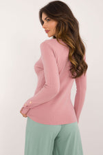 Jumper AT til dame fra MS StyleHaven, laget av Viskose, farge Brun, størrelse S/M, med short ermer, perfekt til casual; dress