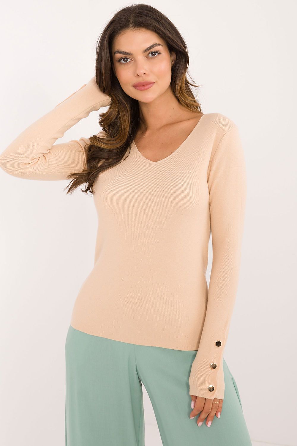 Jumper AT til dame fra MS StyleHaven, laget av Viskose, farge Fiolett 3, størrelse L/XL, med short ermer, perfekt til casual; dress