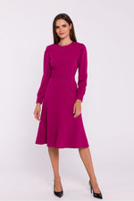 Dagkjole Stylove til dame fra MS StyleHaven, laget av polyester; Viskose, farge Grønn, størrelse XL, med long ermer, perfekt til dress