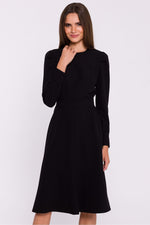 Dagkjole Stylove til dame fra MS StyleHaven, laget av polyester; Viskose, farge Fiolett, størrelse s, med long ermer, perfekt til dress