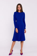 Dagkjole Stylove til dame fra MS StyleHaven, laget av polyester; Viskose, farge Fiolett, størrelse XL, med long ermer, perfekt til dress
