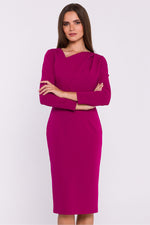 Dagkjole Stylove til dame fra MS StyleHaven, laget av polyester; Viskose, farge Grønn, størrelse XL, med long ermer, perfekt til dress