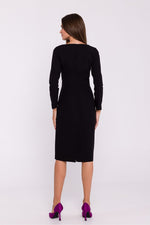 Dagkjole Stylove til dame fra MS StyleHaven, laget av polyester; Viskose, farge Fiolett, størrelse XL, med long ermer, perfekt til dress