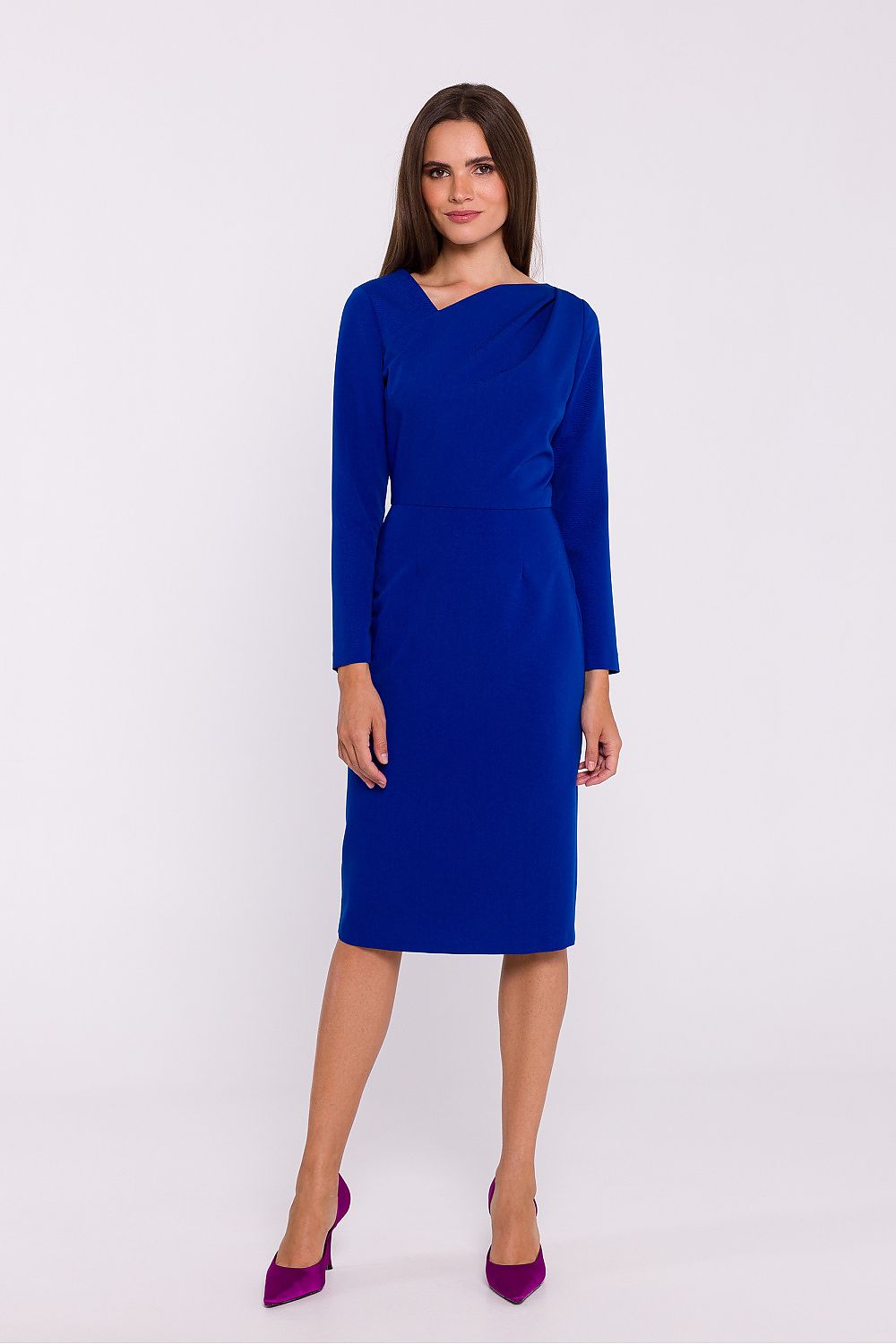 Dagkjole Stylove til dame fra MS StyleHaven, laget av polyester; Viskose, farge Svart, størrelse s, med long ermer, perfekt til dress