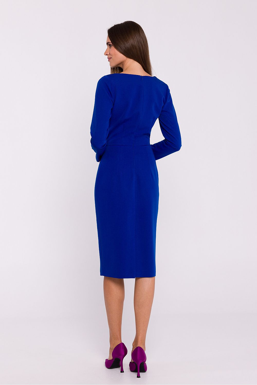 Dagkjole Stylove til dame fra MS StyleHaven, laget av polyester; Viskose, farge Svart, størrelse M, med long ermer, perfekt til dress