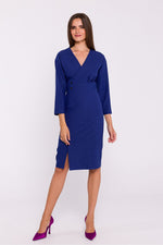 Dagkjole Stylove til dame fra MS StyleHaven, laget av polyester, farge Grå, størrelse XXL, med 3-4; long ermer, perfekt til dress