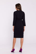 Dagkjole Stylove til dame fra MS StyleHaven, laget av polyester, farge Blå, størrelse XL, med 3-4; long ermer, perfekt til dress