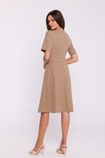 Dagkjole Stylove til dame fra MS StyleHaven, laget av polyester, farge Svart, størrelse s, med short ermer, perfekt til dress