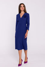Dagkjole Stylove til dame fra MS StyleHaven, laget av polyester, farge Grå, størrelse XXL, med 3-4; long ermer, perfekt til dress