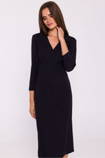 Dagkjole Stylove til dame fra MS StyleHaven, laget av polyester, farge Blå, størrelse XL, med 3-4; long ermer, perfekt til dress