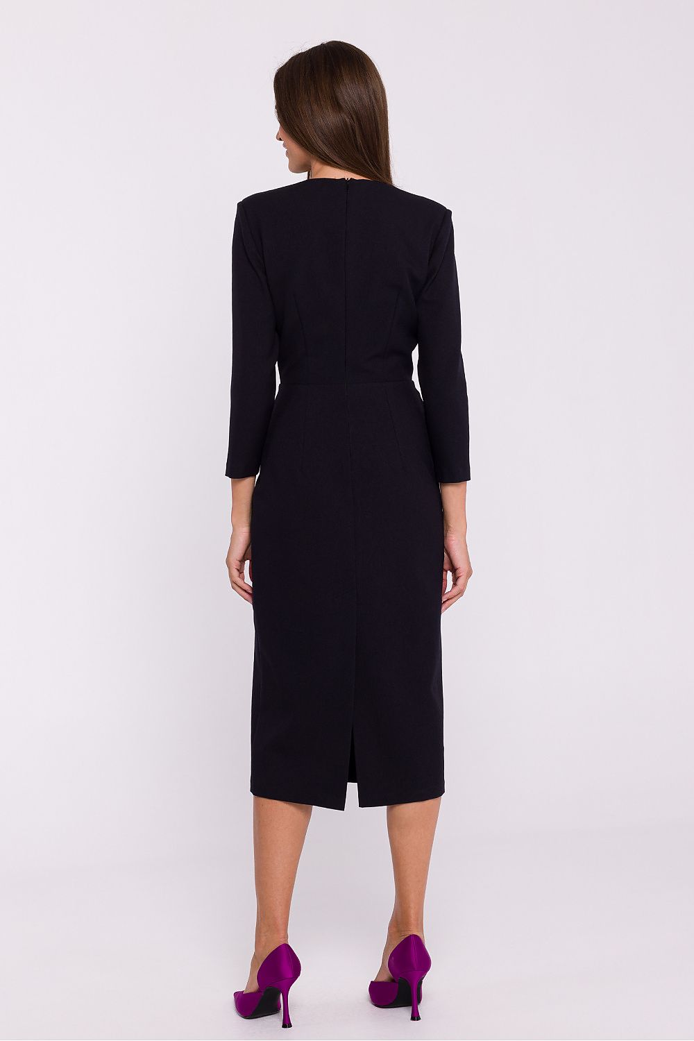 Dagkjole Stylove til dame fra MS StyleHaven, laget av polyester, farge beige, størrelse s, med 3-4; long ermer, perfekt til dress