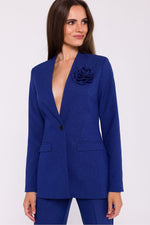 Jakke Stylove til dame fra MS StyleHaven, laget av polyester, farge Grå, størrelse XL, med long ermer, perfekt til dress