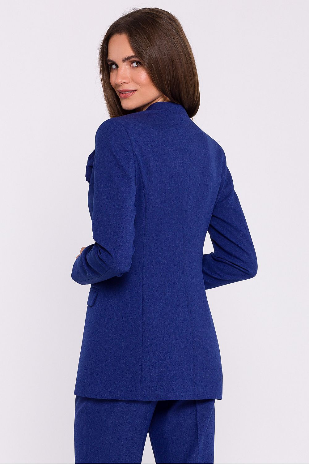 Jakke Stylove til dame fra MS StyleHaven, laget av polyester, farge Blå, størrelse s, med long ermer, perfekt til dress