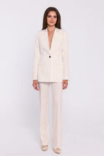 Jakke Stylove til dame fra MS StyleHaven, laget av polyester, farge Blå, størrelse L, med long ermer, perfekt til dress