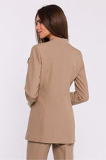 Jakke Stylove til dame fra MS StyleHaven, laget av polyester, farge beige, størrelse XXL, med long ermer, perfekt til dress