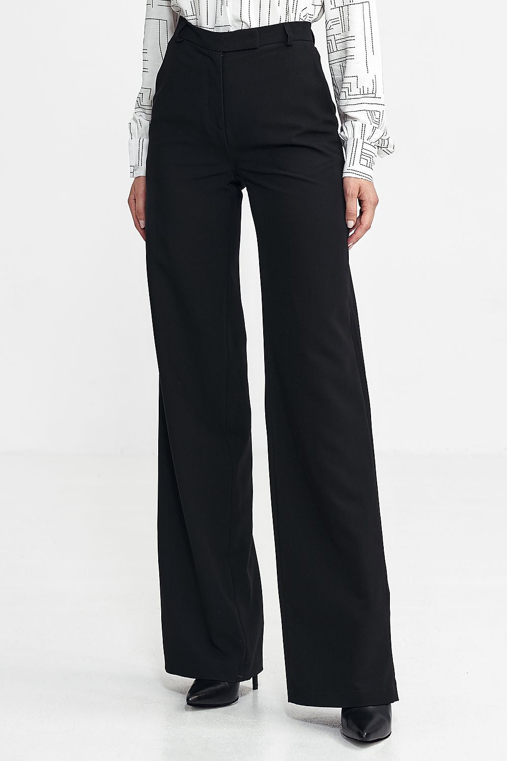 Bukser Nife til dame fra MS StyleHaven, laget av polyester; Viskose, farge beige, størrelse 40, med long ermer, perfekt til casual; dress