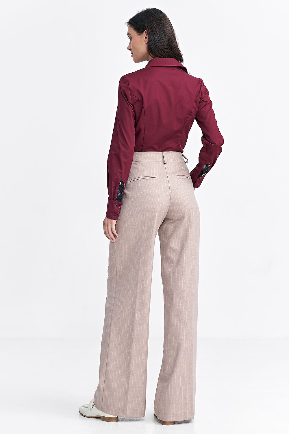 Bukser Nife til dame fra MS StyleHaven, laget av polyester; Viskose, farge beige 2, størrelse 36, med long ermer, perfekt til casual; dress