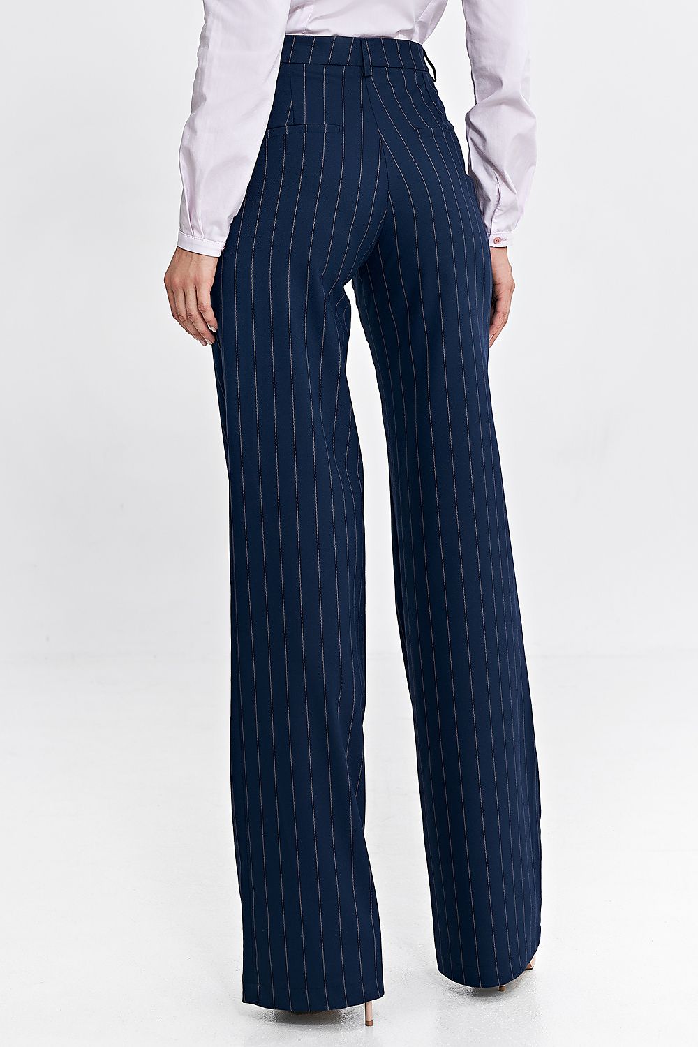 Bukser Nife til dame fra MS StyleHaven, laget av polyester; Viskose, farge Marineblå, størrelse 36, med long ermer, perfekt til casual; dress