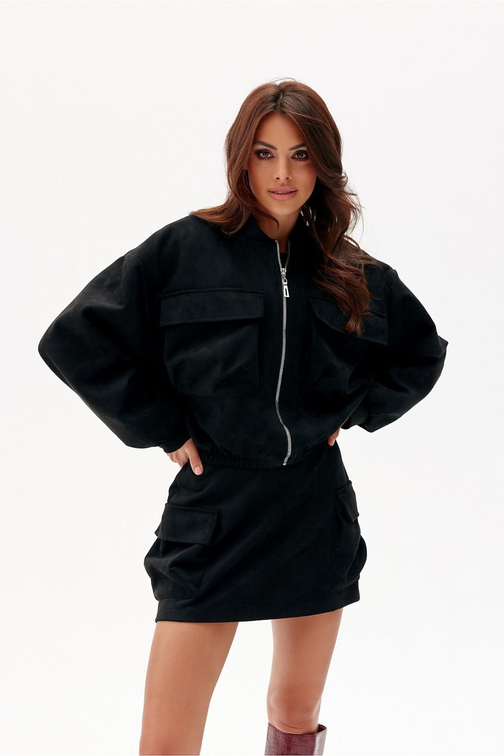 Jacket Roco Fashion fra MS StyleHaven, størrelse S/M, med short, bukselengde long, kjolelengde midi, kjolestil wrap