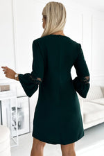 Margaret kjole til dame fra MS StyleHaven, laget av polyester, farge Grønn, størrelse M, med 45720 ermer, perfekt til casual; dress